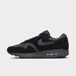 Nike Air Max 1 Trainers Black Anthracite University Red