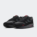 Nike Air Max 1 Trainers Black Anthracite University Red