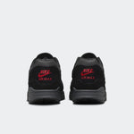 Nike Air Max 1 Trainers Black Anthracite University Red