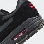 Nike Air Max 1 Trainers Black Anthracite University Red