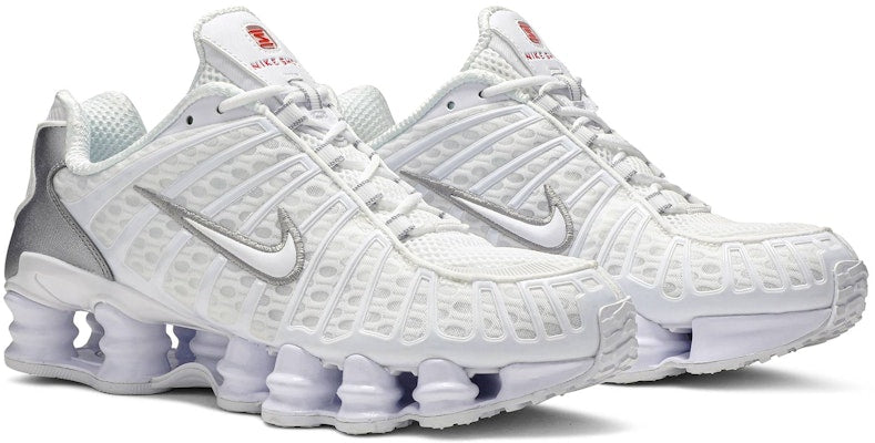 Nike Air Max Shox TL White - Silver